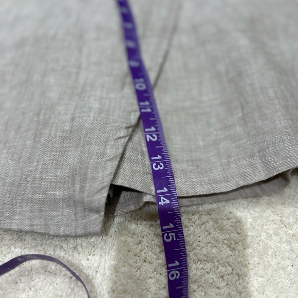 Quince European Linen High Rise Skort Flax Beige Side Zipper Size 2 Minimalist - Picture 10 of 14